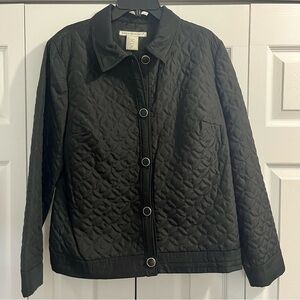 Requirements Black Quilted Utility Jacket